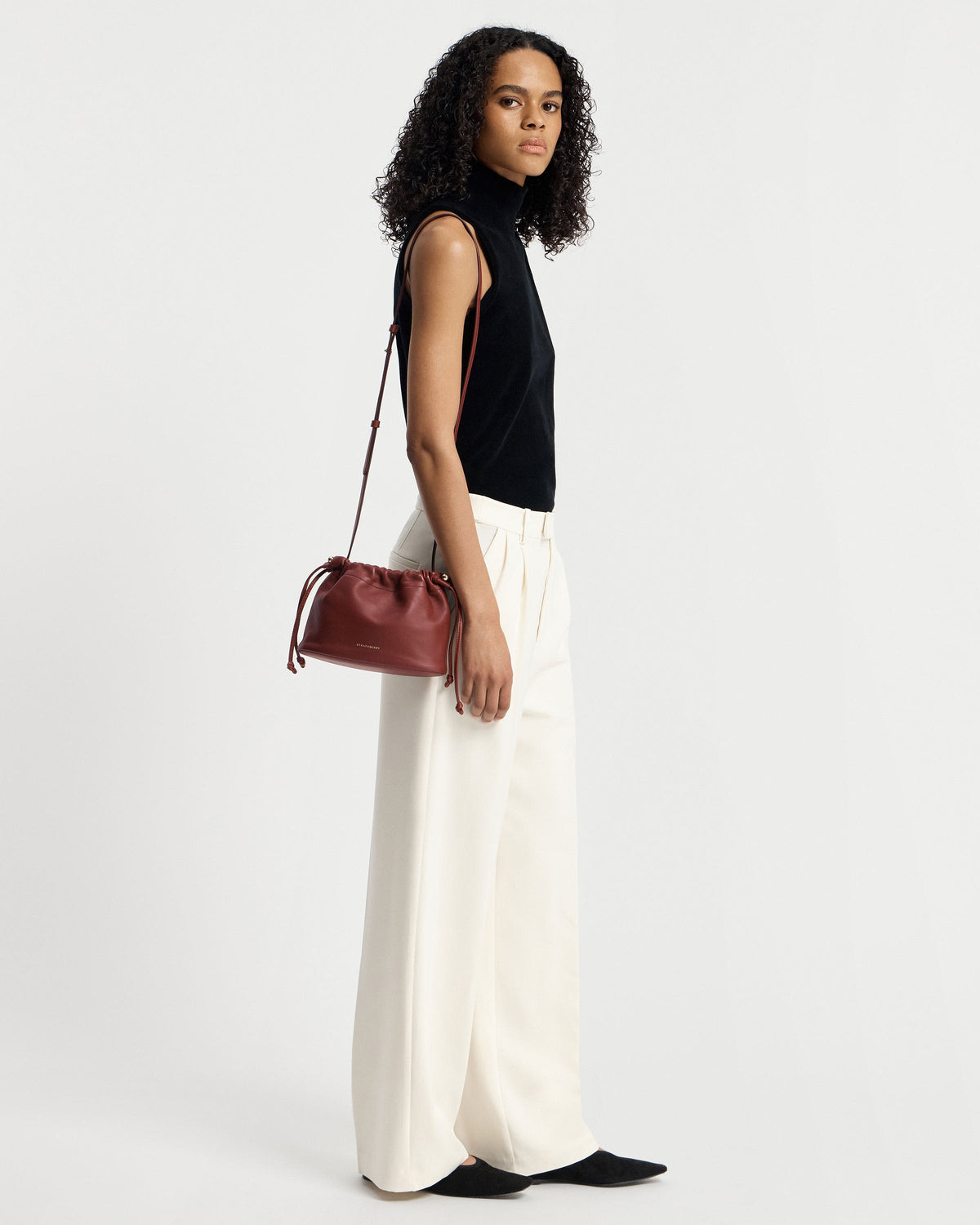 Charlotte Drawstring - Oxblood