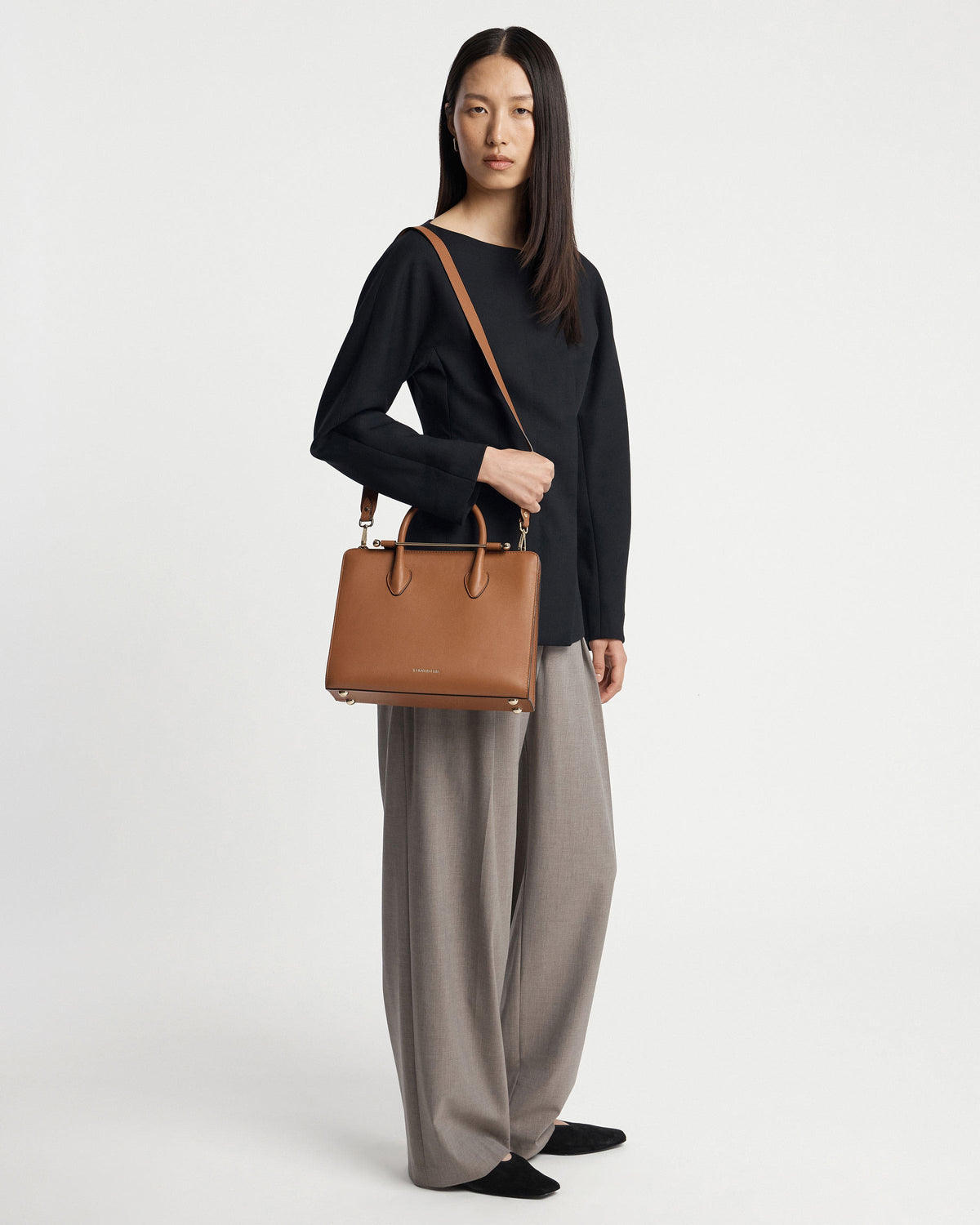 Midi Tote - Chestnut