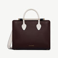 Midi Tote - Burgundy/Navy/Vanilla