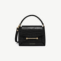 Mosaic Nano - Soft Croc-Embossed Leather Black