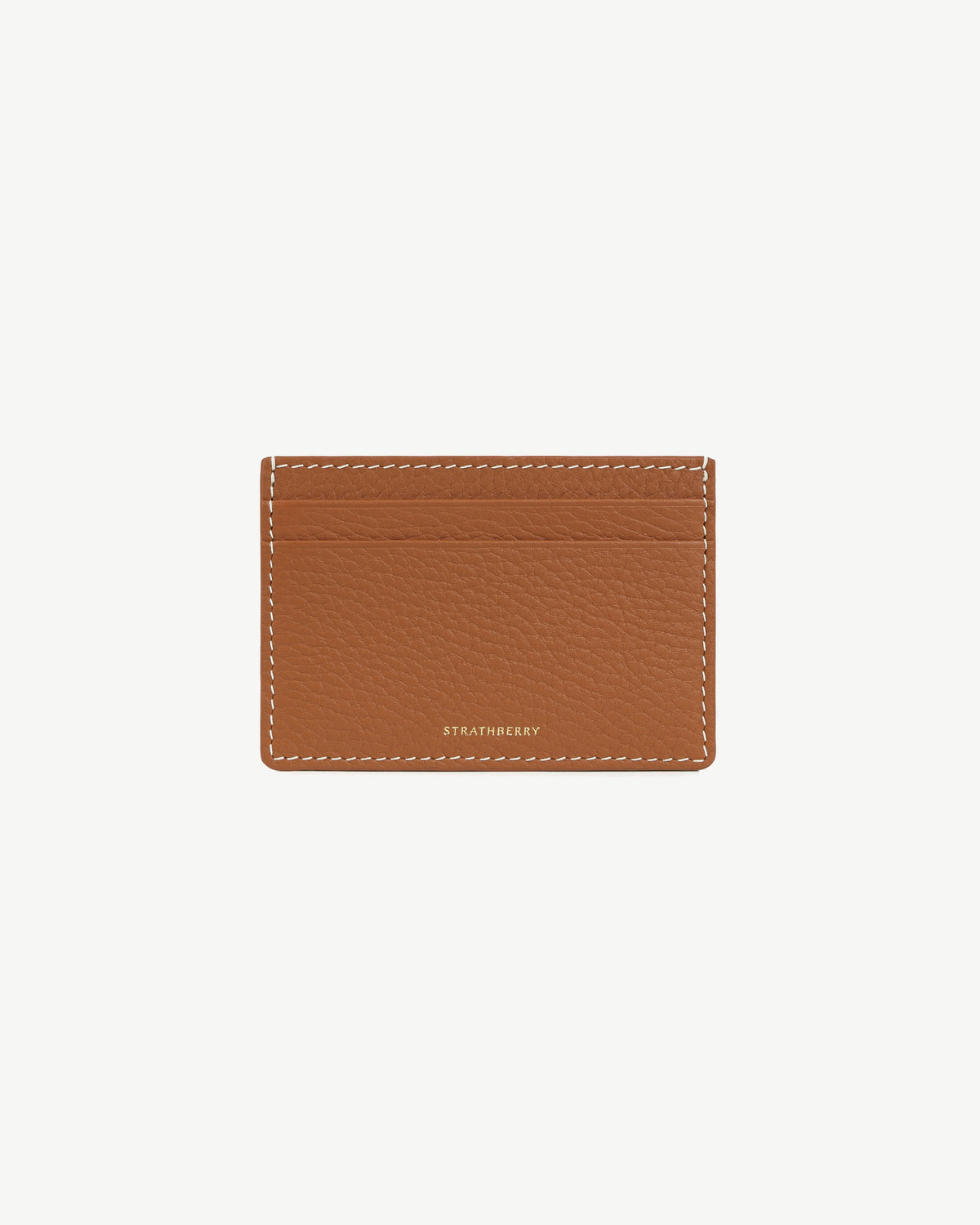 Cardholder - Tan with Vanilla Stitch