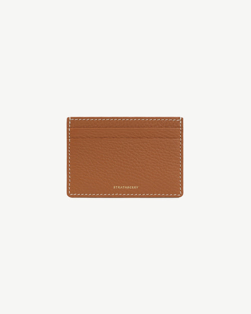 Cardholder - Tan with Vanilla Stitch