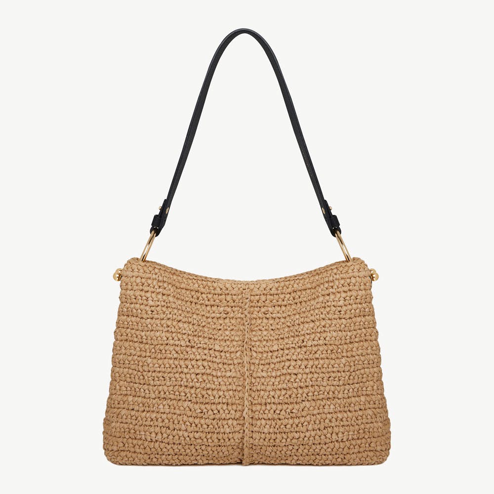 Lana Hobo - Raffia/Black