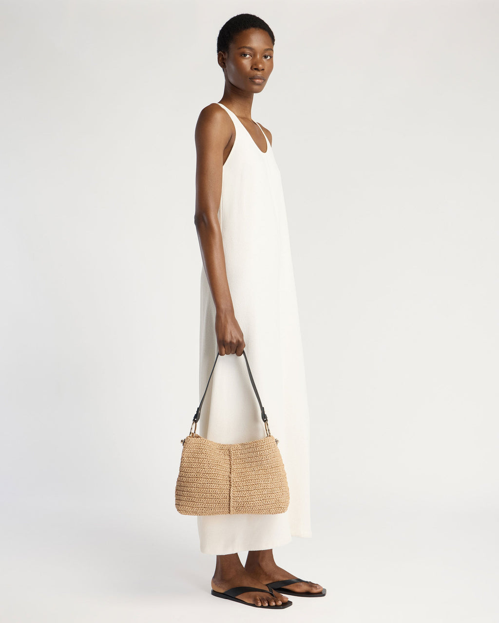 Lana Hobo - Raffia/Black
