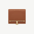 Melville Street Wallet - Chestnut with Vanilla Stitch