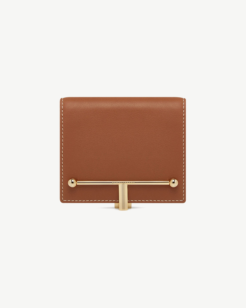 Melville Street Wallet - Chestnut with Vanilla Stitch