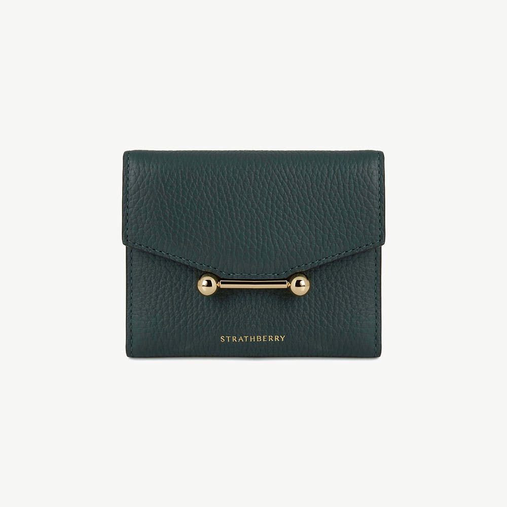 Mosaic Trifold Wallet - Bottle Green