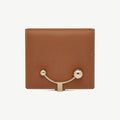 Crescent Wallet - Tan with Vanilla Stitch