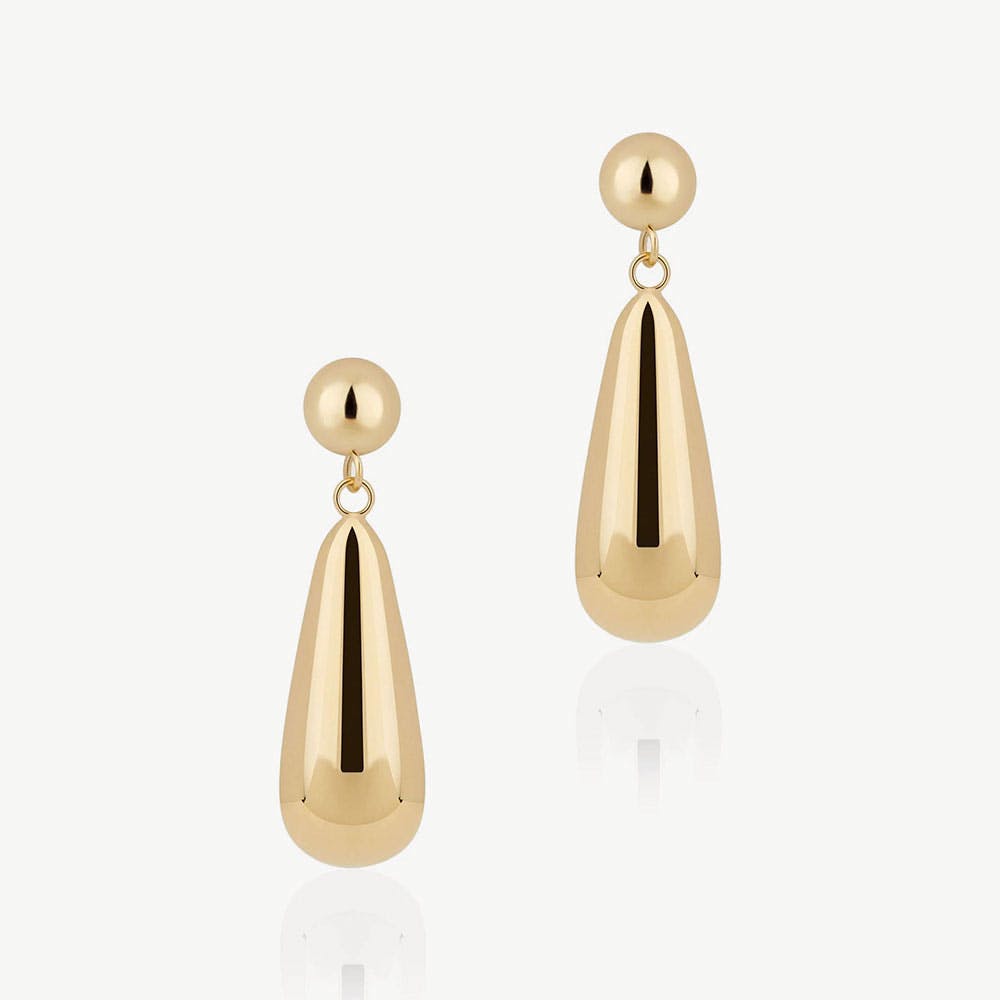 Jasmine Earrings - 24 Carat Gold Gilded