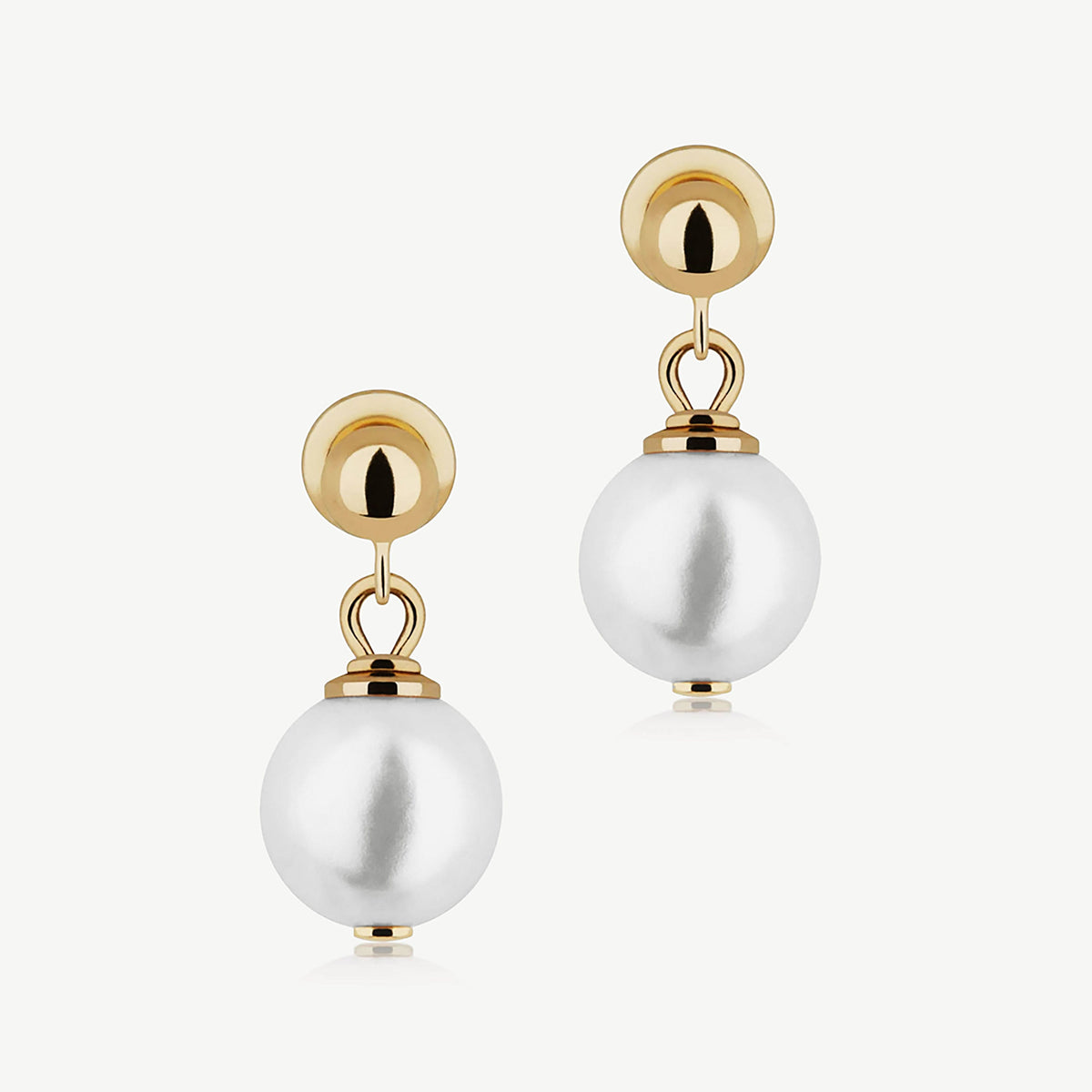 Lana Pearl Earrings - 24 Carat Gold Gilded