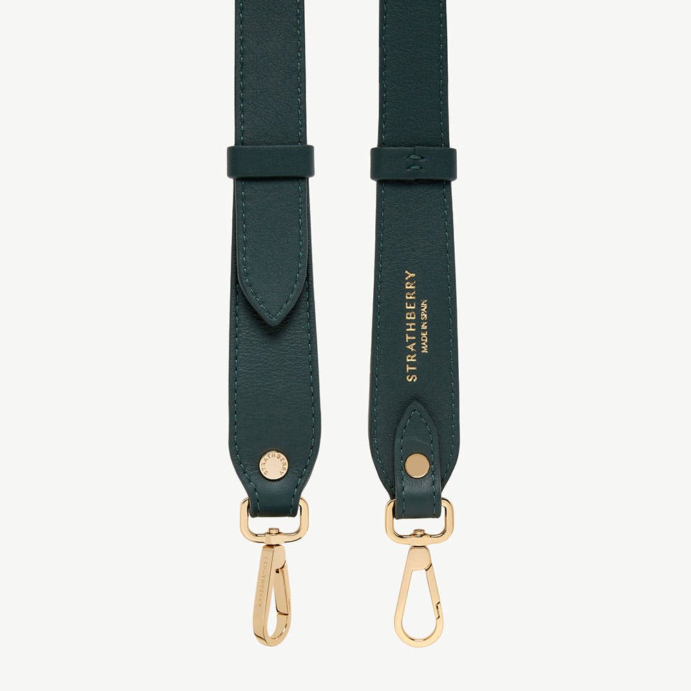 Adjustable Leather Strap - Bottle Green