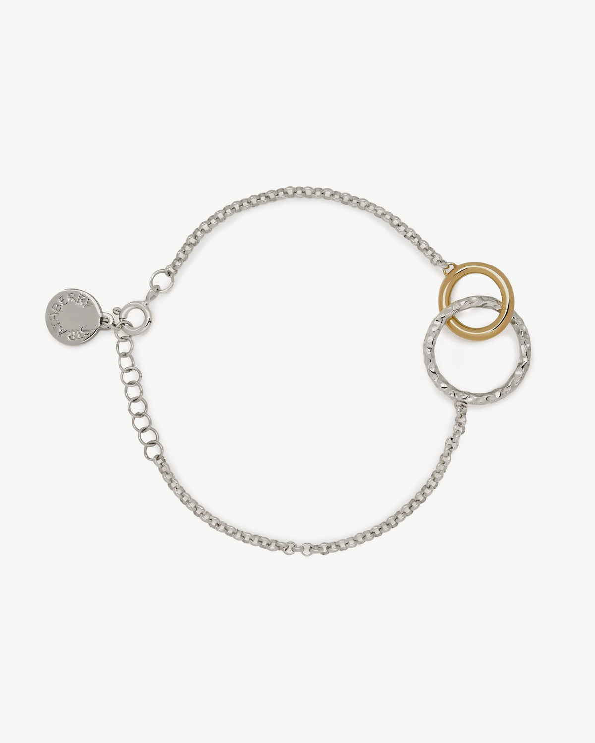 Halo Bracelet - Sterling Silver/24 Carat Gold Gilded