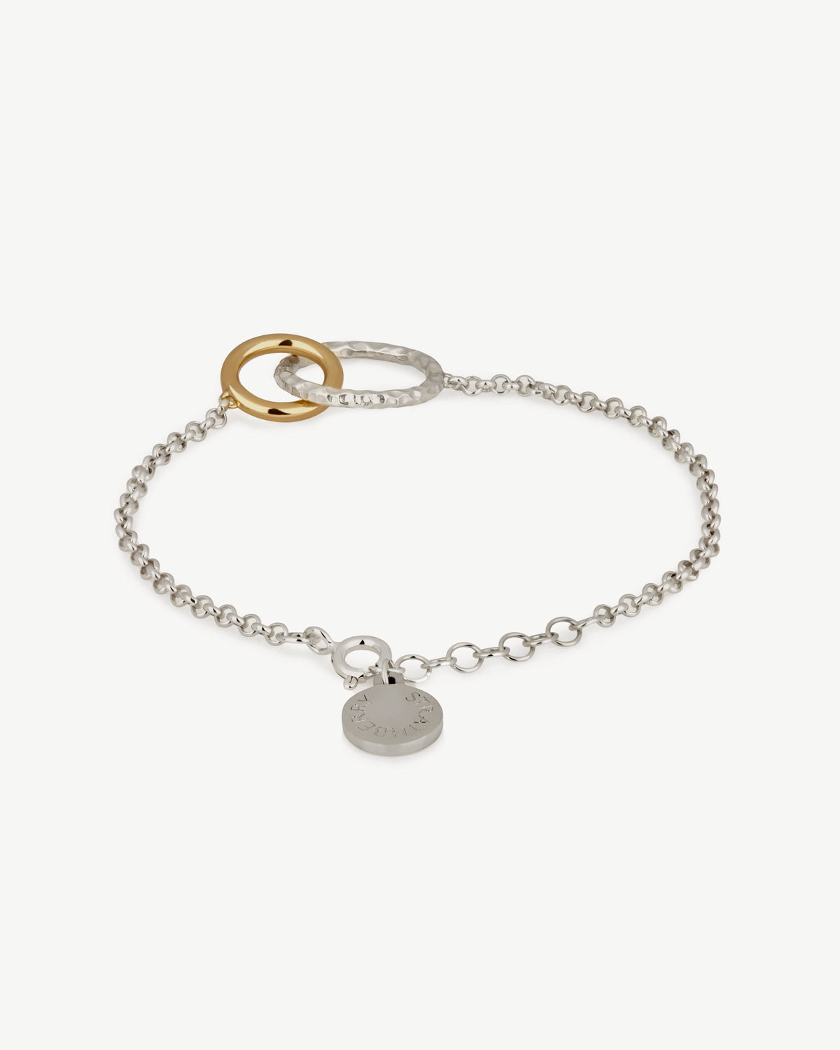 Halo Bracelet - Sterling Silver/24 Carat Gold Gilded