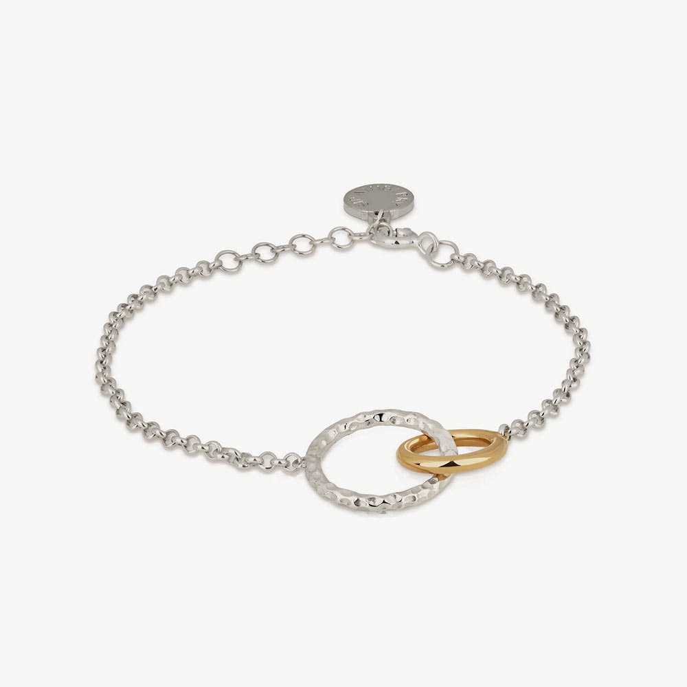 Halo Bracelet - Sterling Silver/24 Carat Gold Gilded