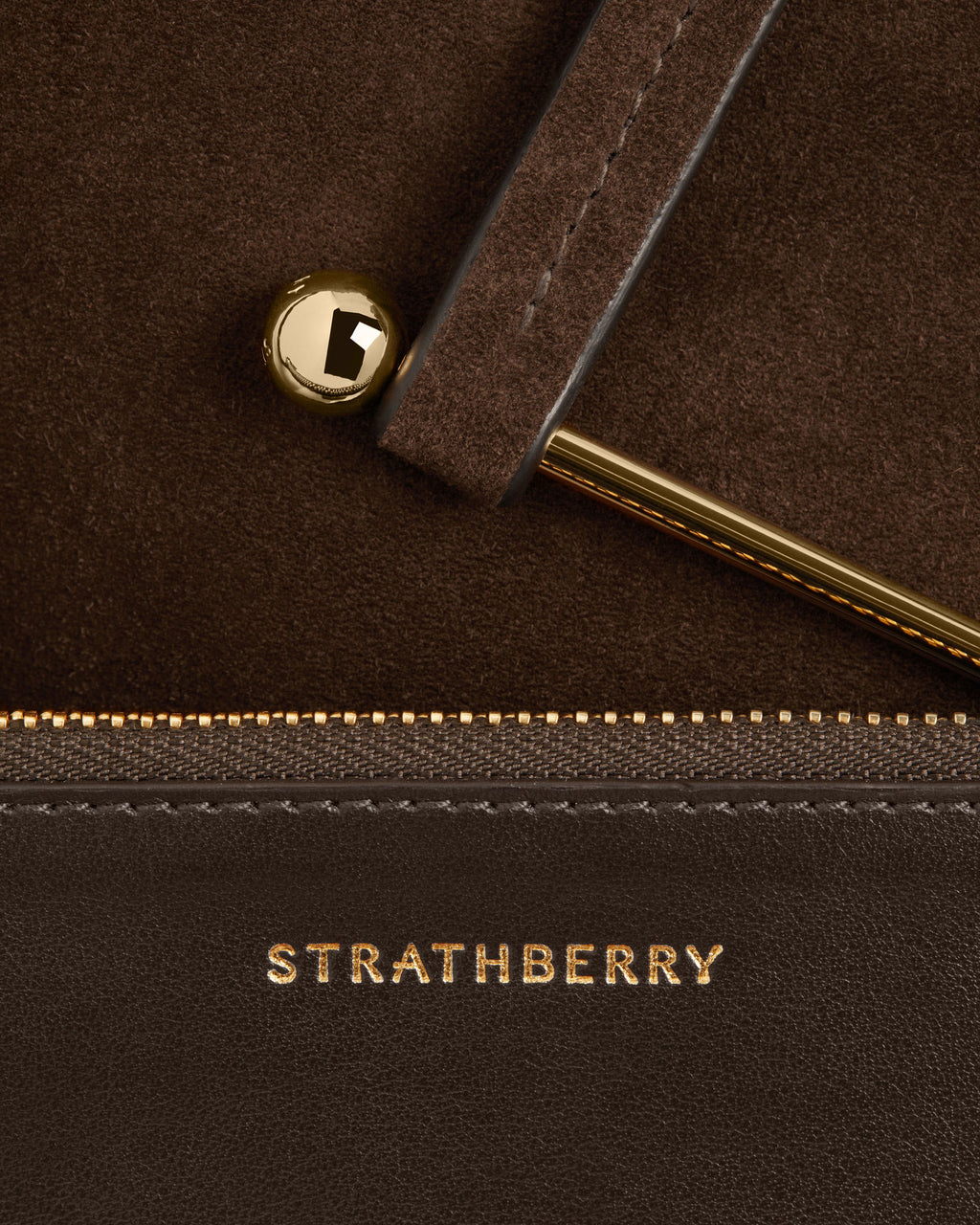 Melody Tote - Chocolate Suede