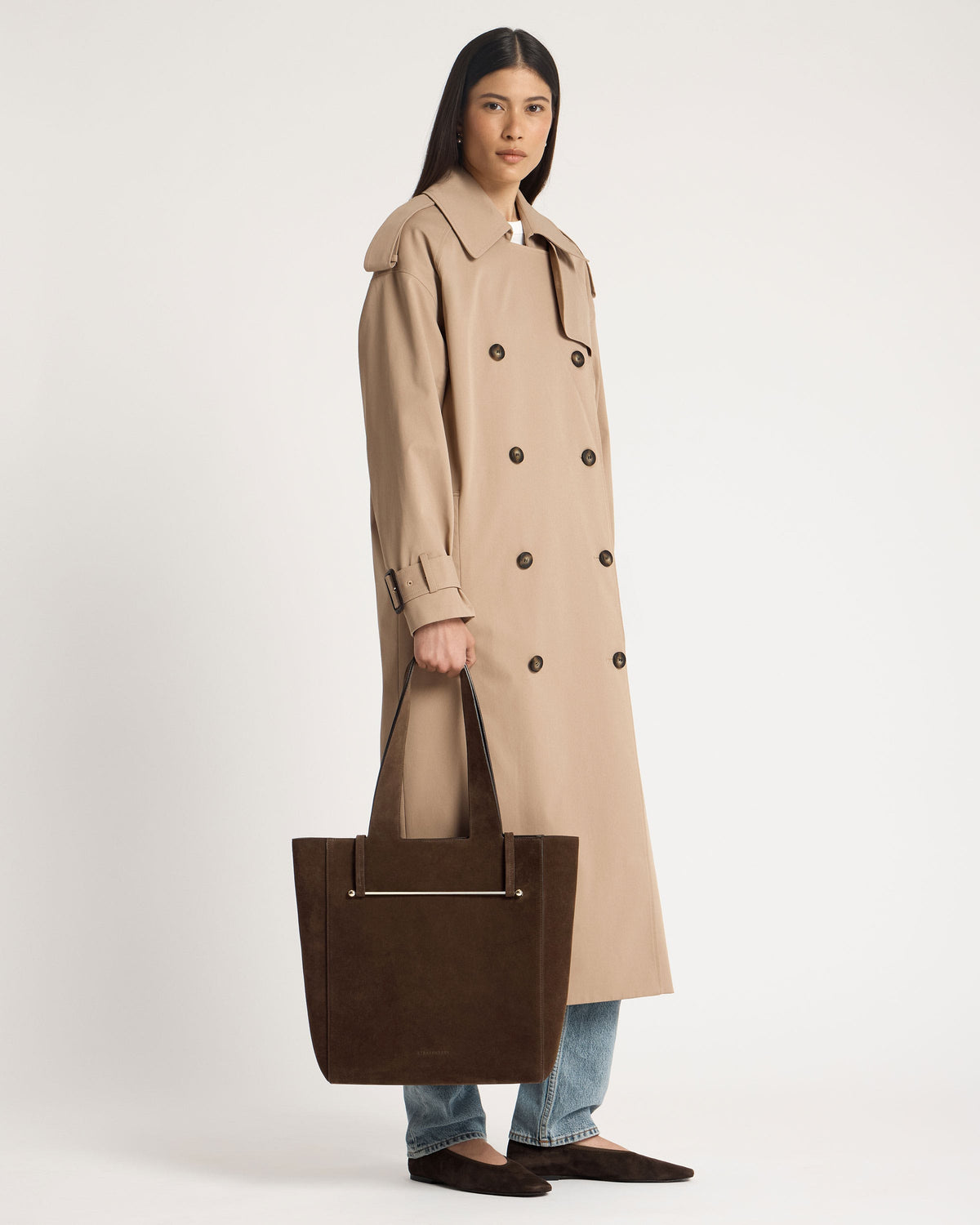 Melody Tote - Chocolate Suede