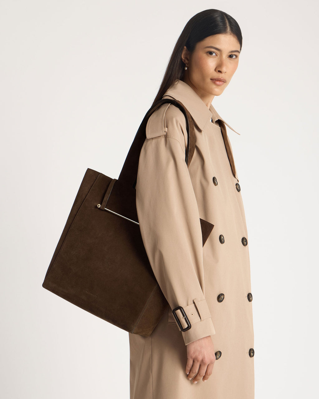 Melody Tote - Chocolate Suede