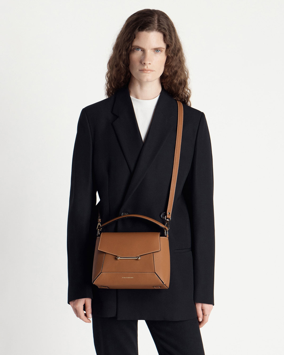 Mosaic Bag - Tan with Vanilla Stitch