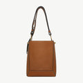 Lana Midi Bucket Bag - Tan with Vanilla Stitch