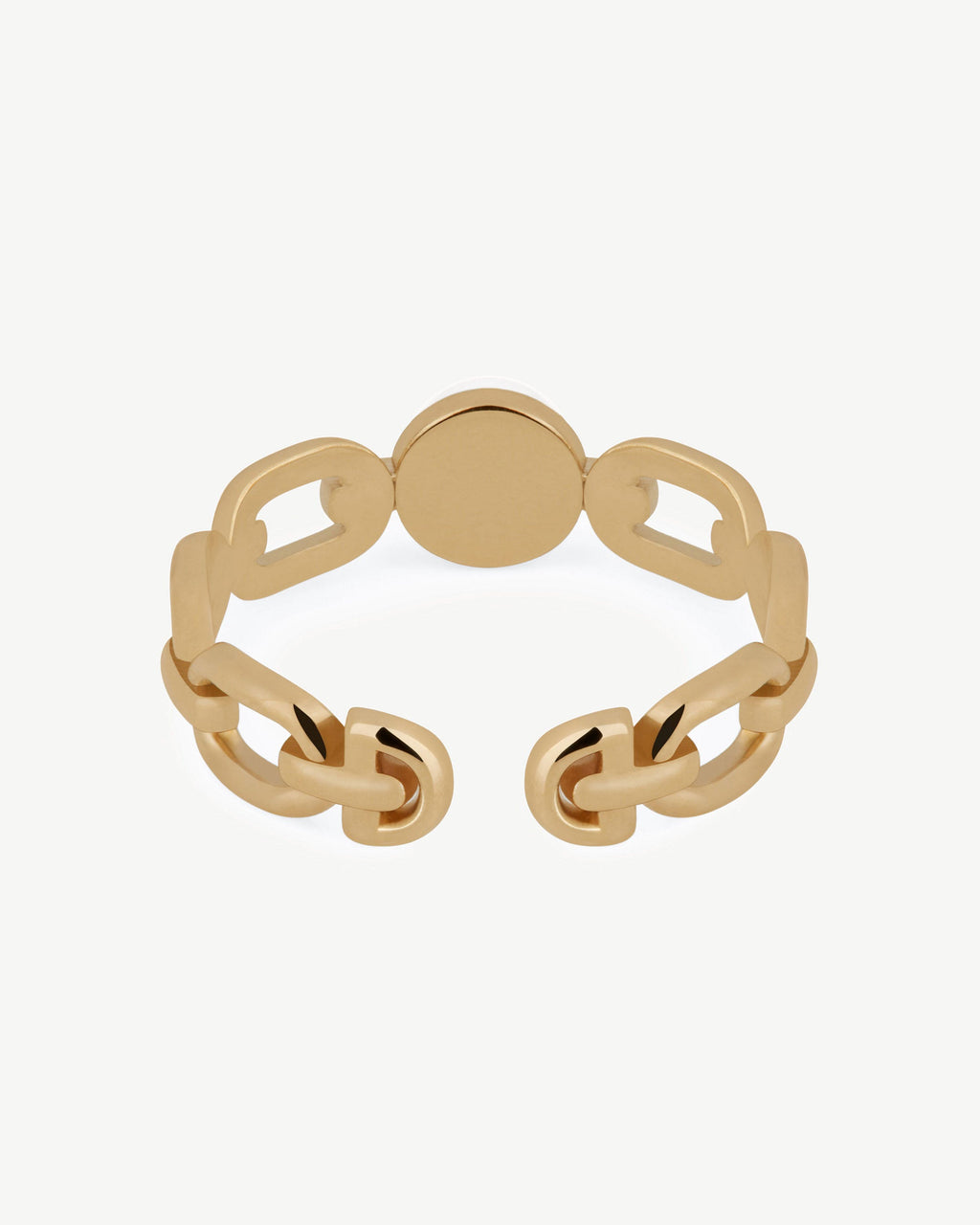Pearl Link Ring - 22 Carat Gold Gilded