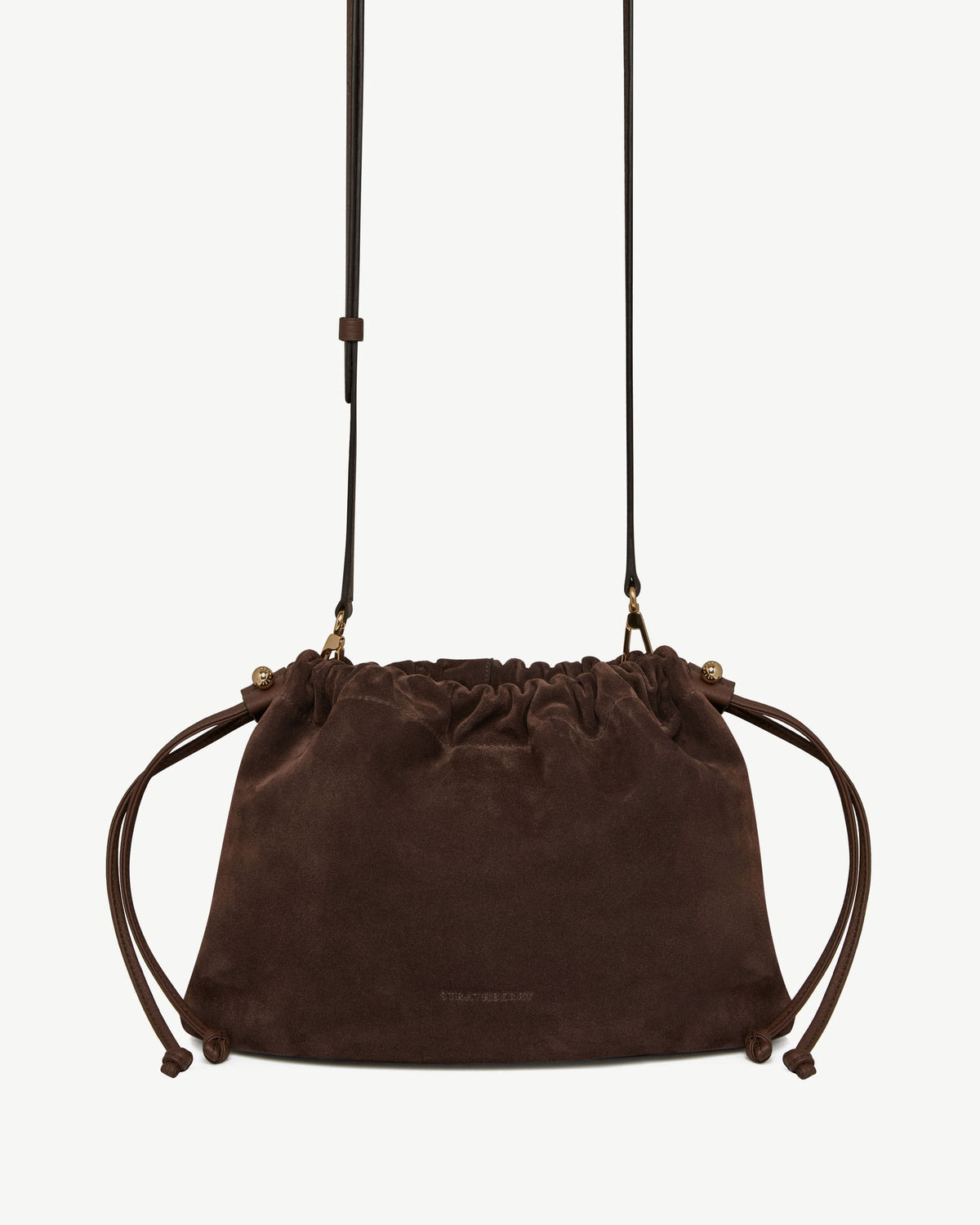 Charlotte Midi Drawstring - Chocolate Suede
