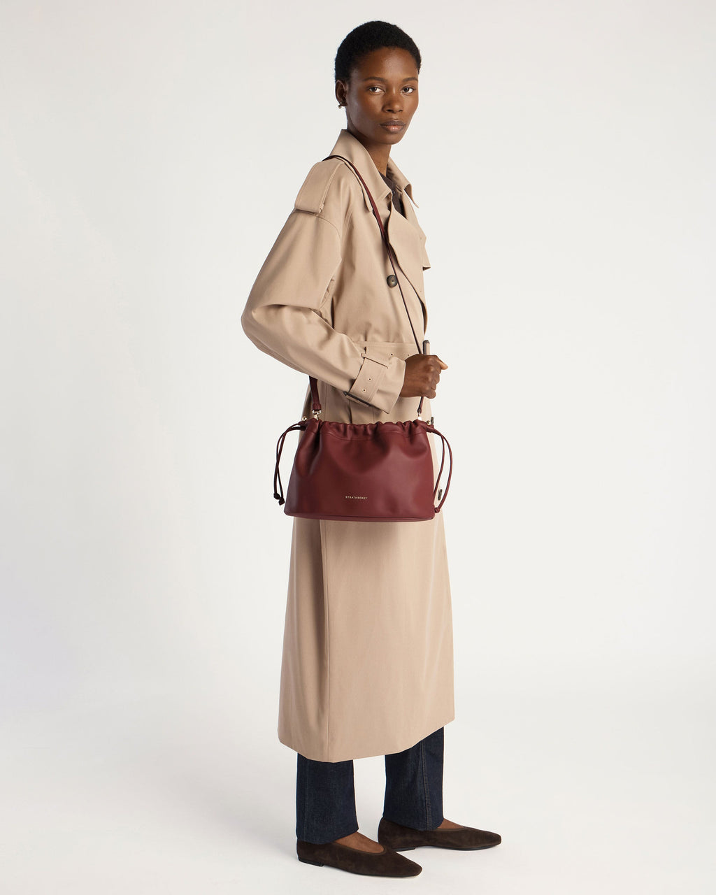 Charlotte Midi Drawstring - Oxblood