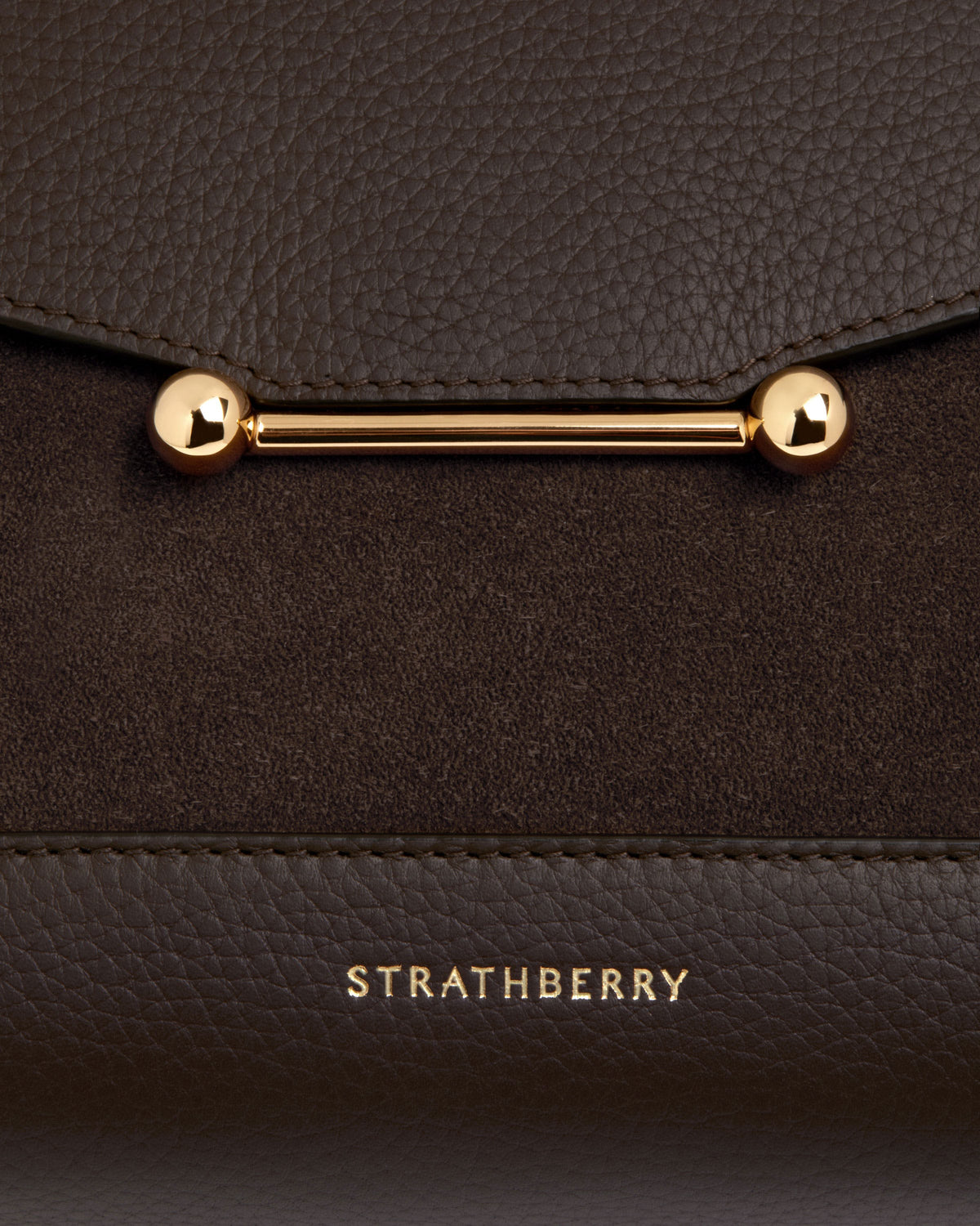 Mosaic Bag - Dark Chocolate Suede/Leather