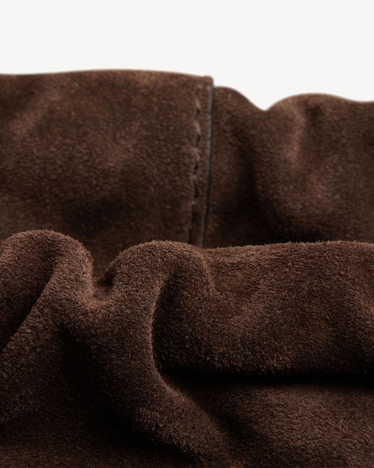 Charlotte Midi Drawstring - Chocolate Suede