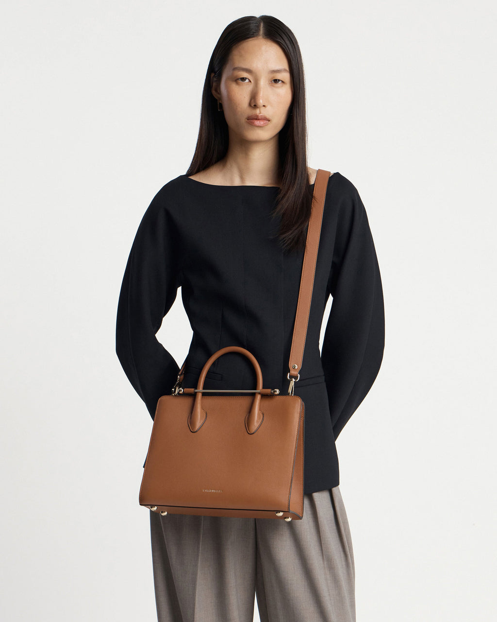 Midi Tote - Chestnut