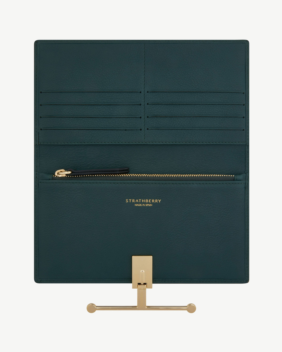 Large Melville Street Wallet - Bottle Green