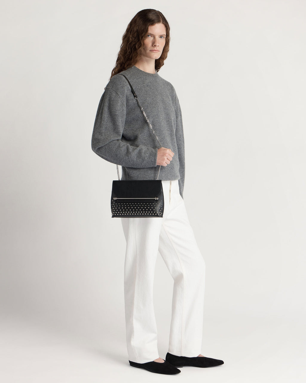 Stylist - Black Ombré Studded Leather