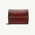 Stylist - Croc-Embossed Leather Oxblood