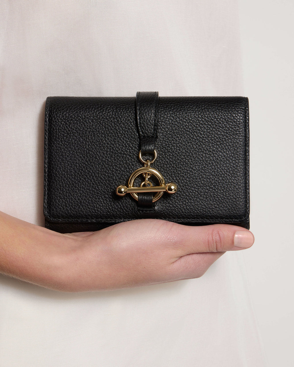 Kite Medium Trifold Wallet - Black