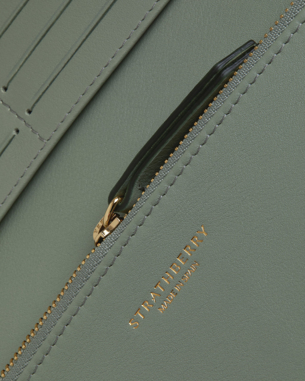 Large Melville Street Wallet - Library Green