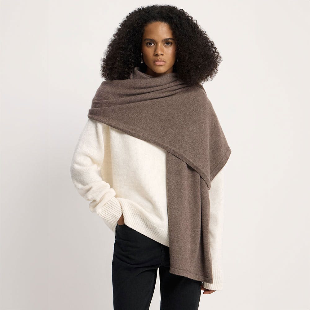 Westray Cashmere Travel Wrap - Otter