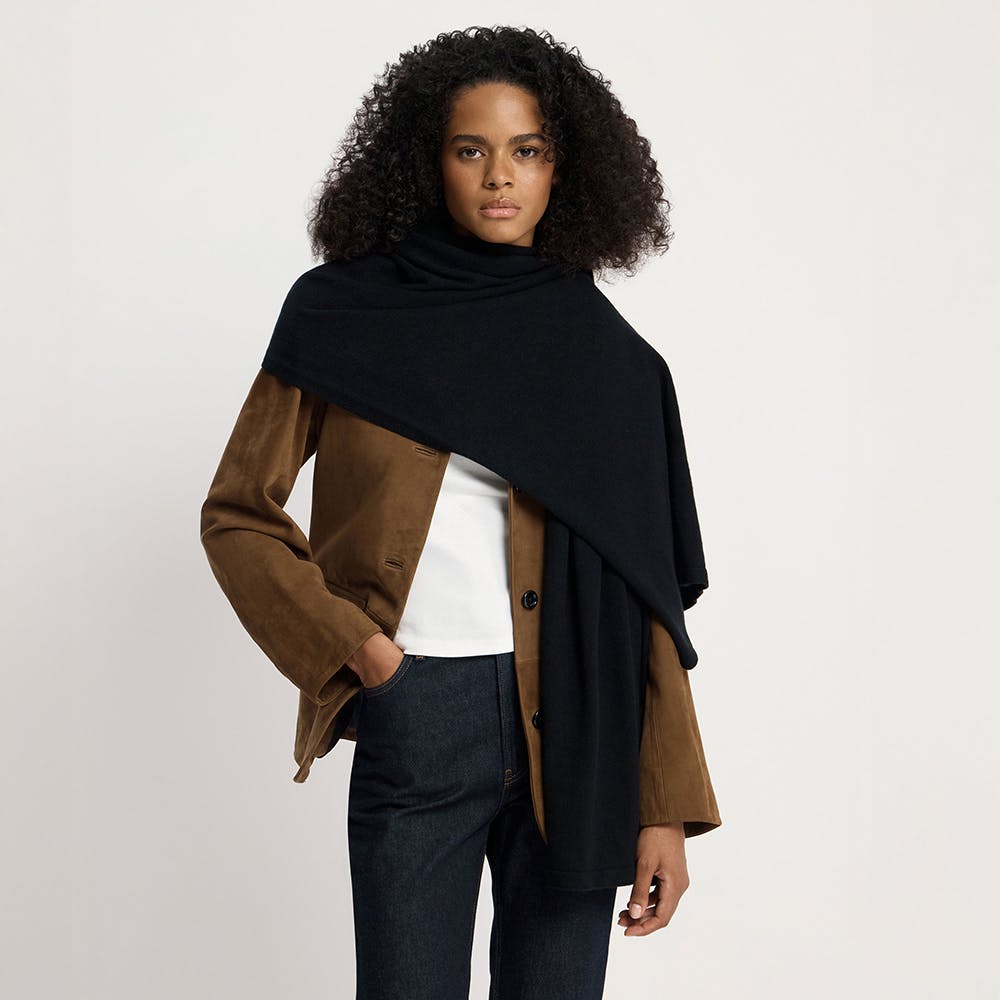 Westray Cashmere Travel Wrap - Black