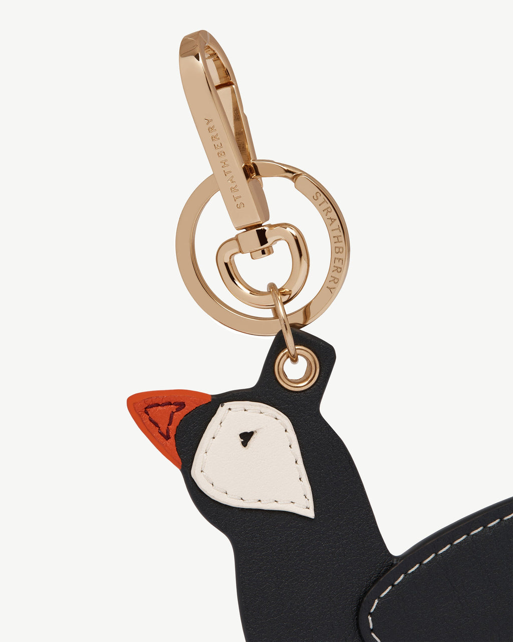 Bag Charm - Puffin Black/Vanilla/Marmalade
