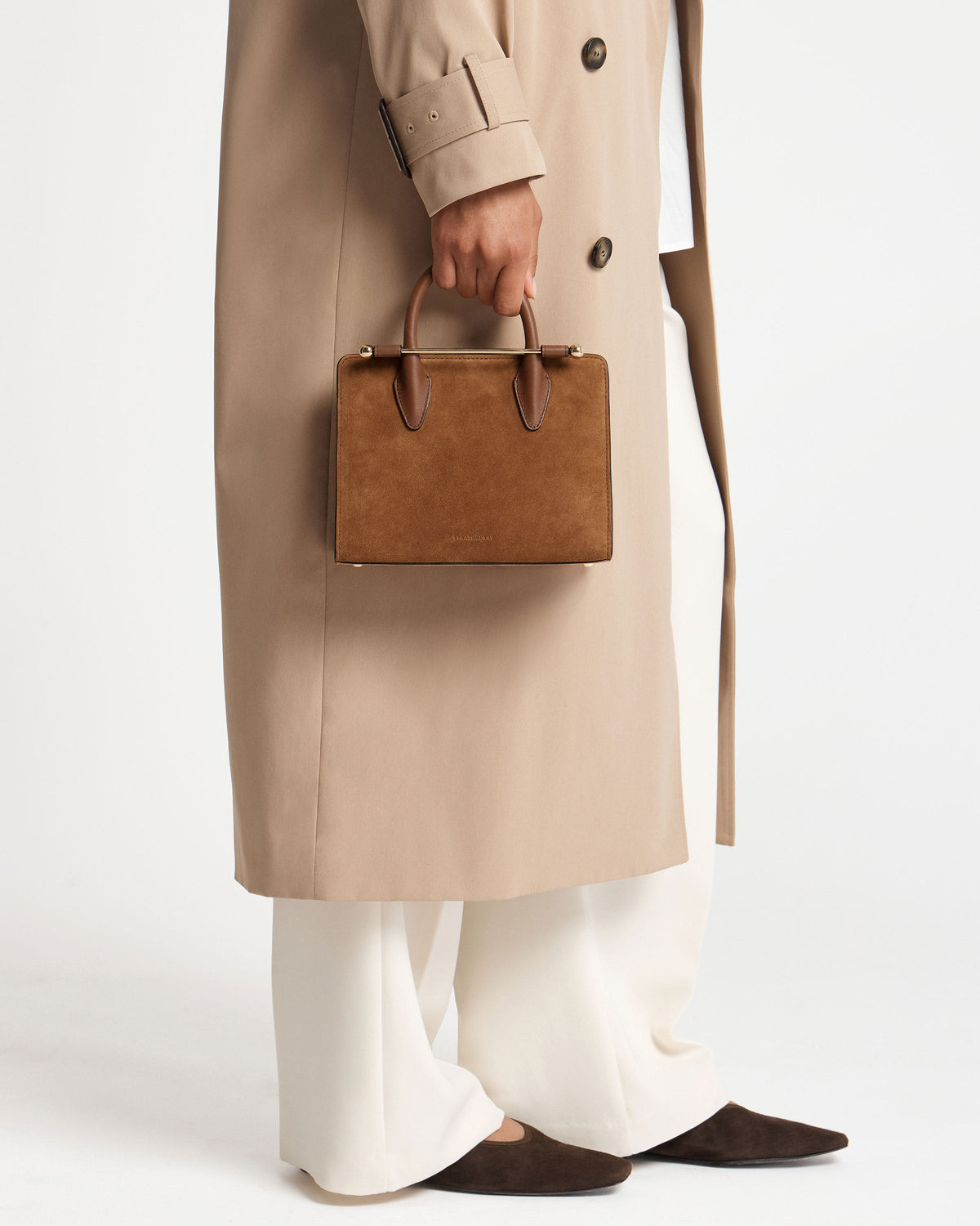Mini Tote - Tan Suede