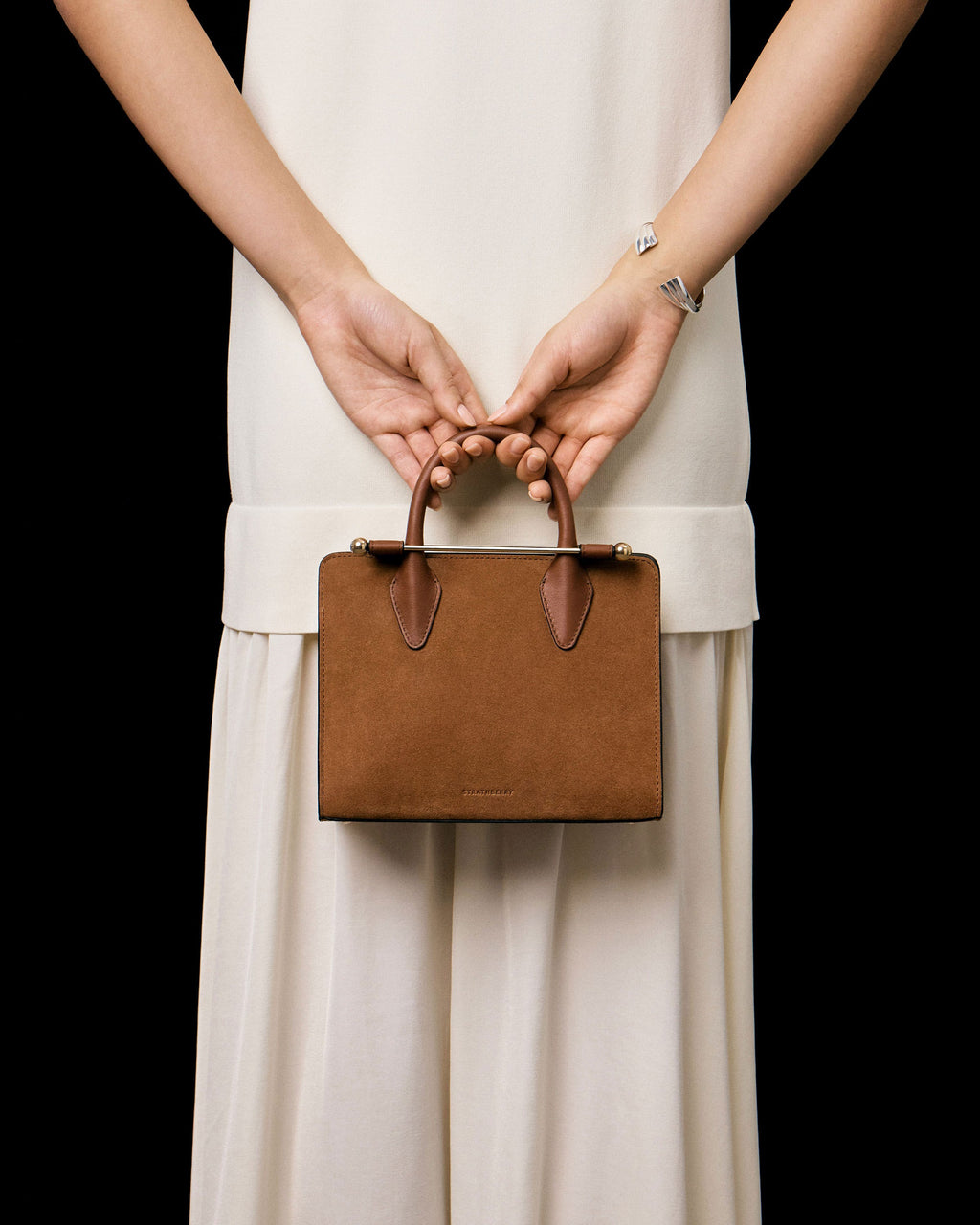 Mini Tote - Tan Suede