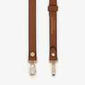 Thin Adjustable Leather Strap - Chestnut
