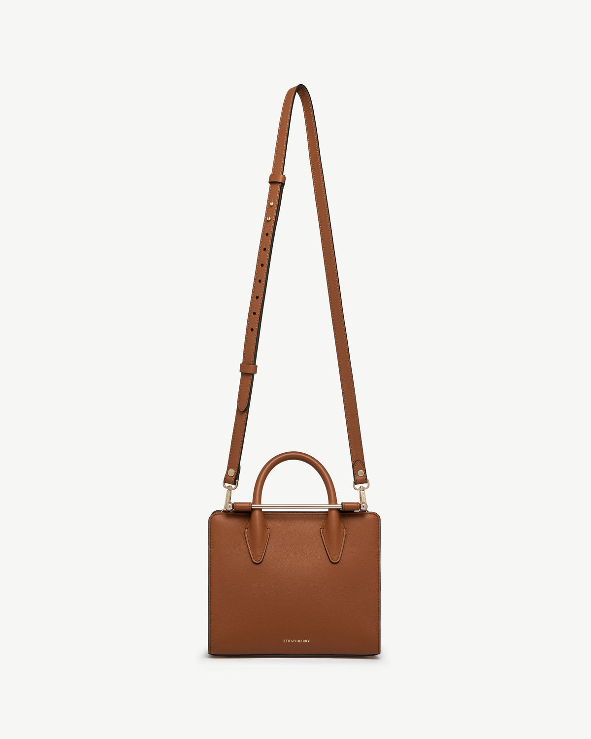Thin Adjustable Leather Strap - Chestnut