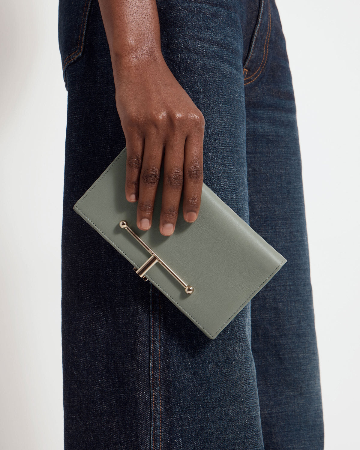 Large Melville Street Wallet - Library Green