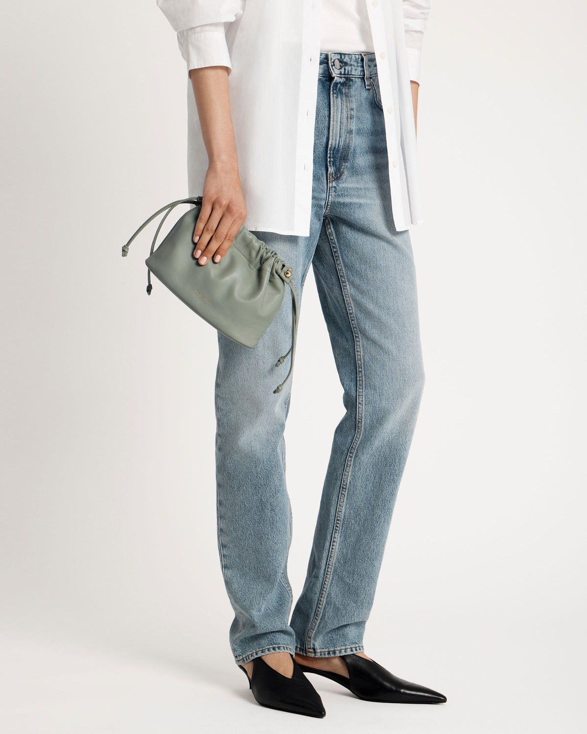 Charlotte Drawstring - Library Green