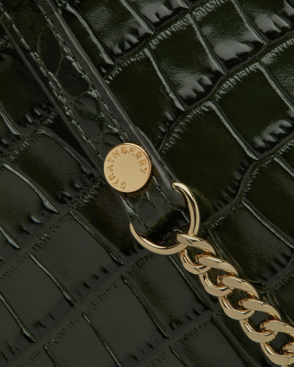 Nano Tote - Croc-Embossed Forest