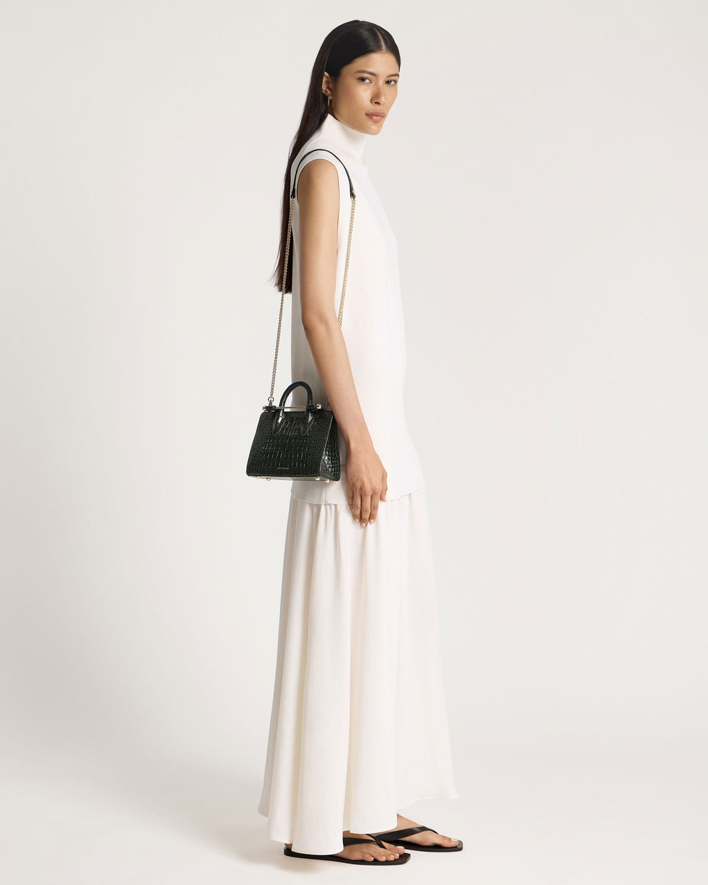 Nano Tote - Croc-Embossed Forest