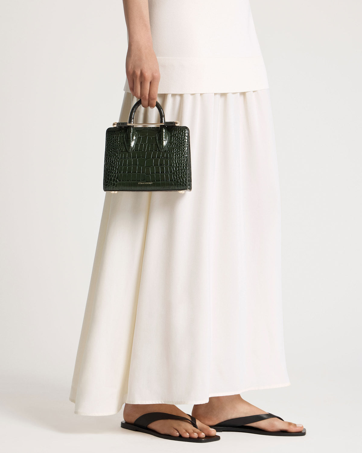 Nano Tote - Croc-Embossed Forest