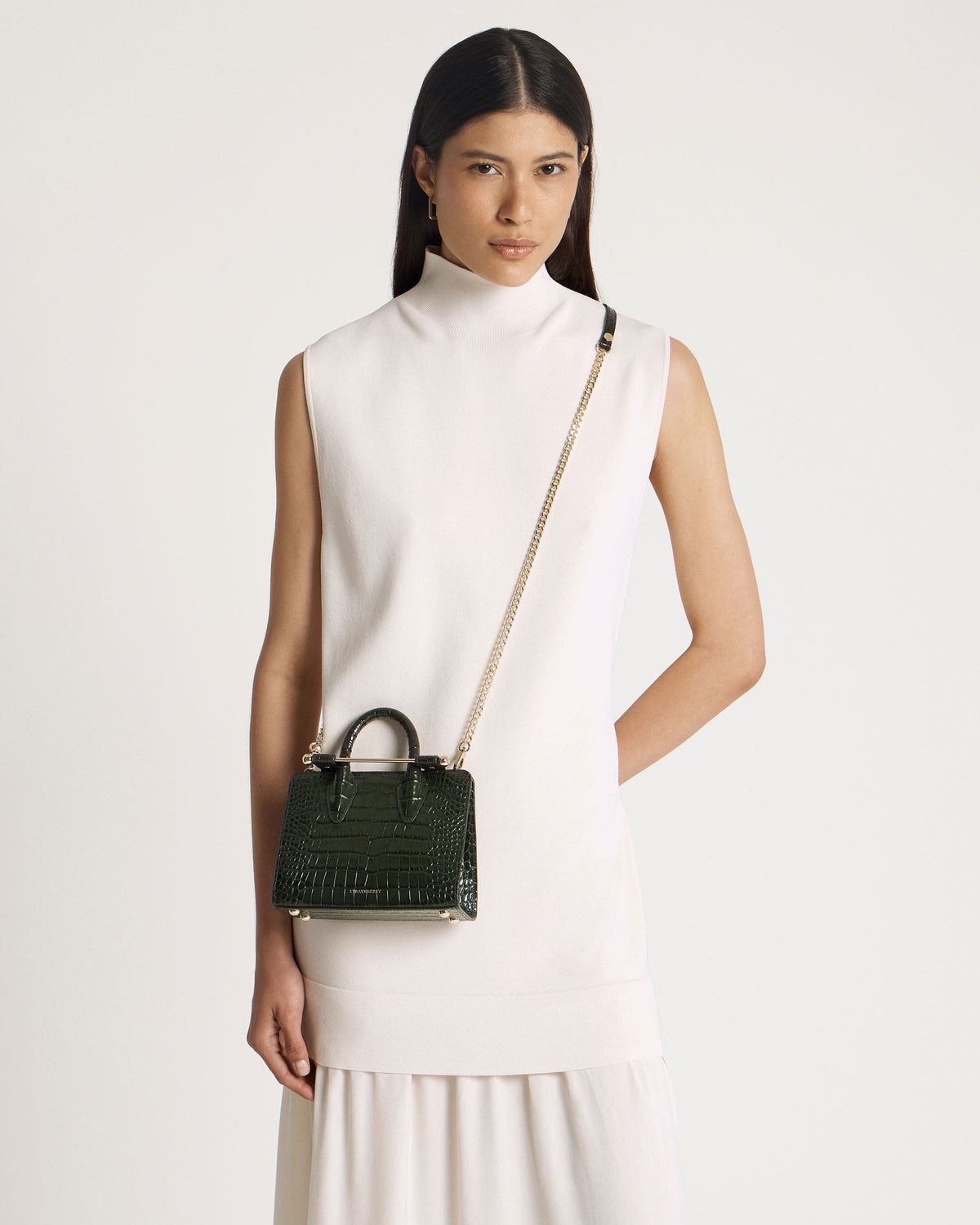 Nano Tote - Croc-Embossed Forest