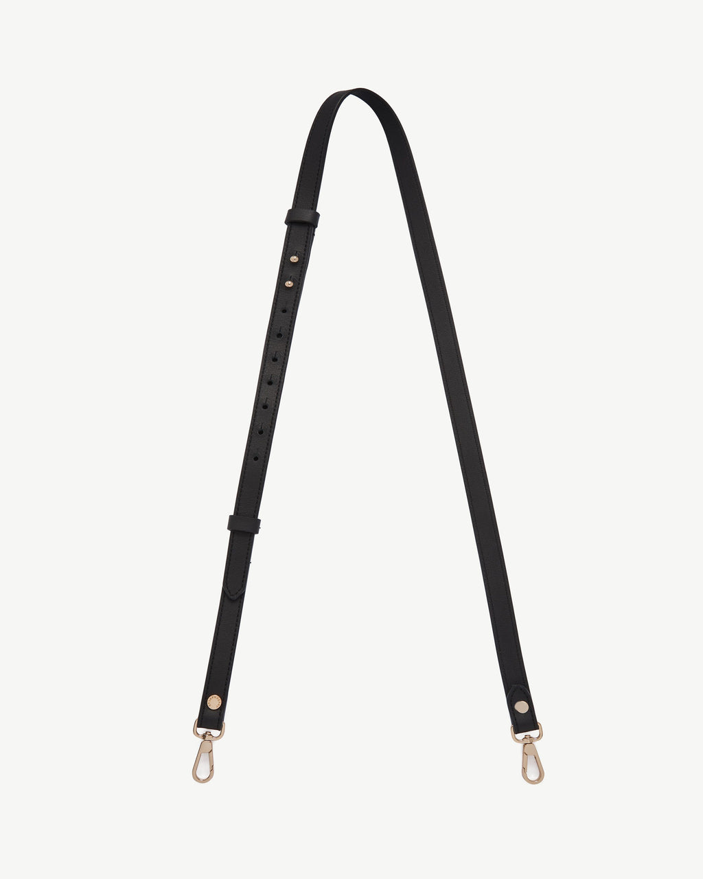Thin Adjustable Leather Strap - Black