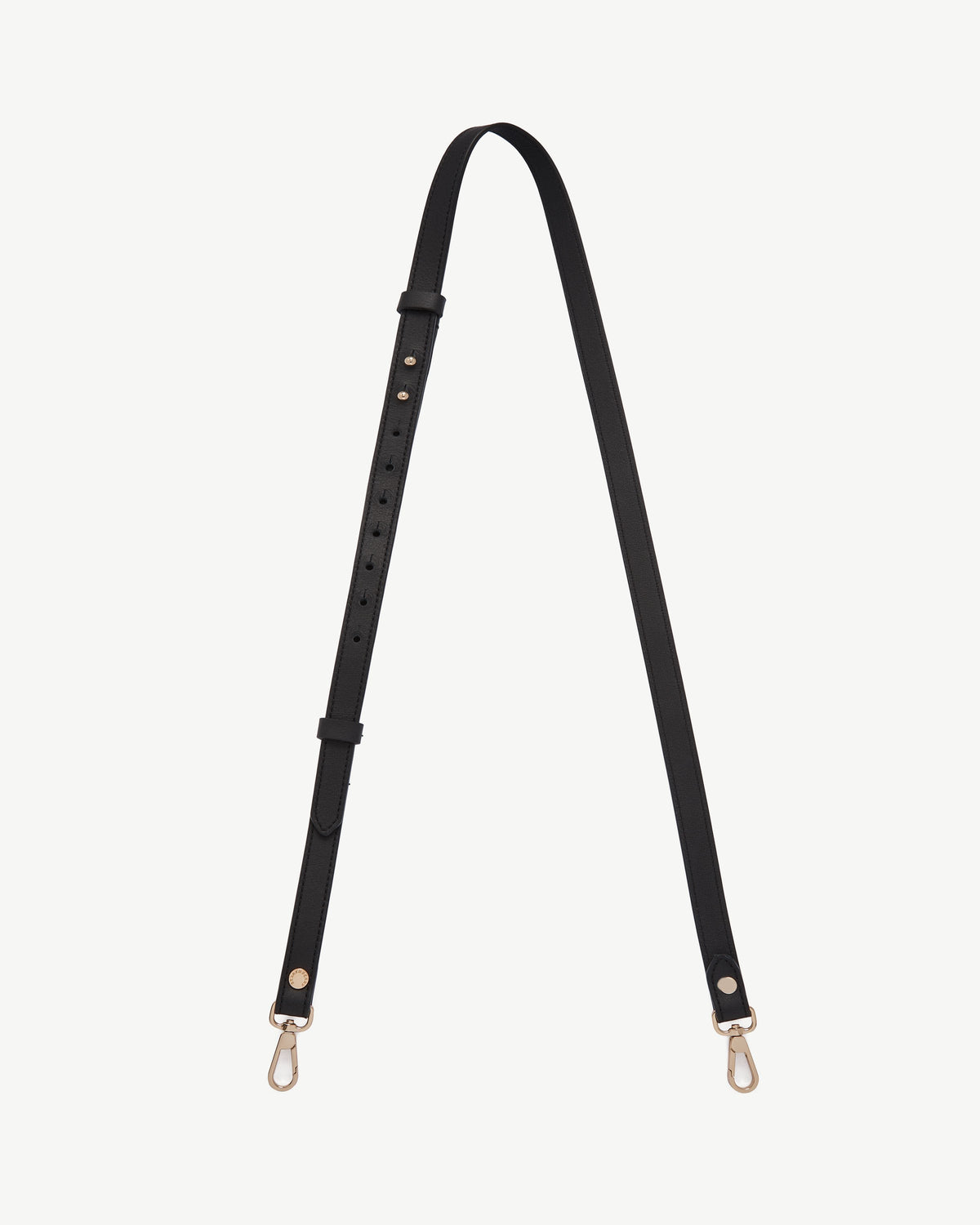 Thin Adjustable Leather Strap - Black