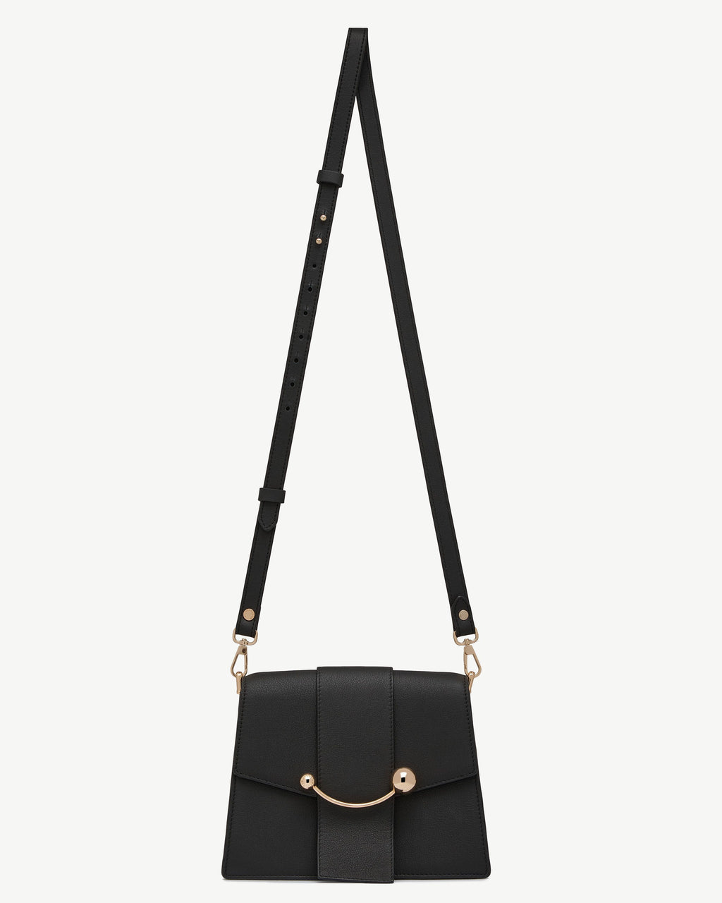 Thin Adjustable Leather Strap - Black